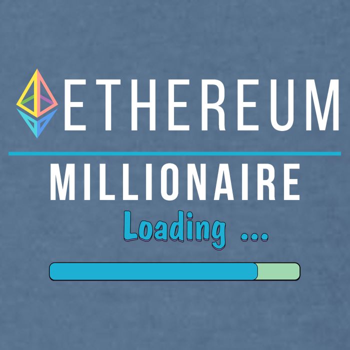Ethereum Millionaire Loading, Blockchain, ETH Crypto, HODL ETH Garment-Dyed Sweatshirt