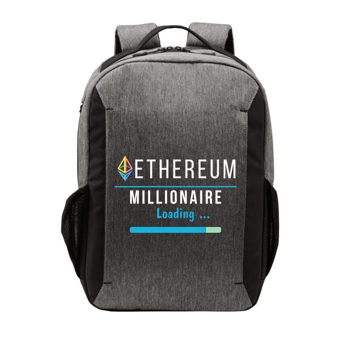 Ethereum Millionaire Loading, Blockchain, ETH Crypto, HODL ETH Vector Backpack