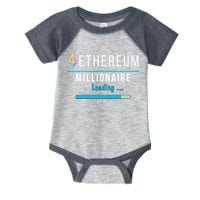 Ethereum Millionaire Loading, Blockchain, ETH Crypto, HODL ETH Infant Baby Jersey Bodysuit