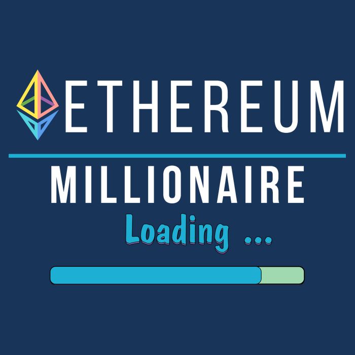 Ethereum Millionaire Loading, Blockchain, ETH Crypto, HODL ETH Infant Baby Jersey Bodysuit