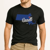 Everett Massachusetts MA Map Performance Shirt