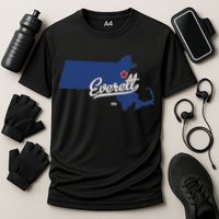 Everett Massachusetts MA Map Performance Shirt