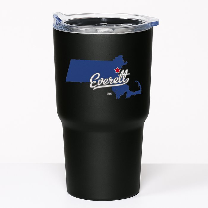Everett Massachusetts MA Map Tumbler