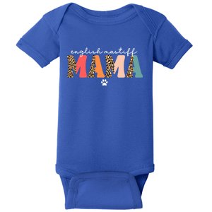 English Mastiff Mama Mastiffs Dog Mom Mama Cute Gift Baby Bodysuit