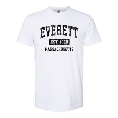 Everett Massachusetts Ma Vintage Sports Softstyle® CVC T-Shirt