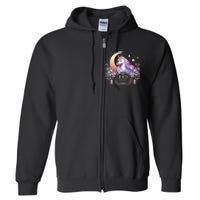 Eid Mubarak Mom Girl Eid Mubarak Unicorn Cute Full Zip Hoodie