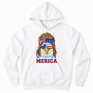 Eagle Mullet Merica Men 4th Of July American Flag USA Hoodie