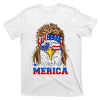 Eagle Mullet Merica Men 4th Of July American Flag USA T-Shirt