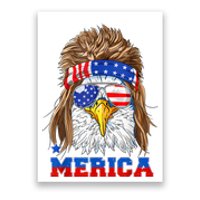 Eagle Mullet Merica Men 4th Of July American Flag USA Poster