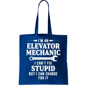 Elevator Mechanic Maintenance Charge Technician Gift Tote Bag