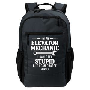 Elevator Mechanic Maintenance Charge Technician Gift Daily Commute Backpack