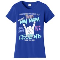 Except My Mom Gave Birth To A Legend Thank You Mom Great Gift Women's T-Shirt