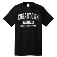 Edgartown Massachusetts Ma Vintage Sports Established Tall T-Shirt