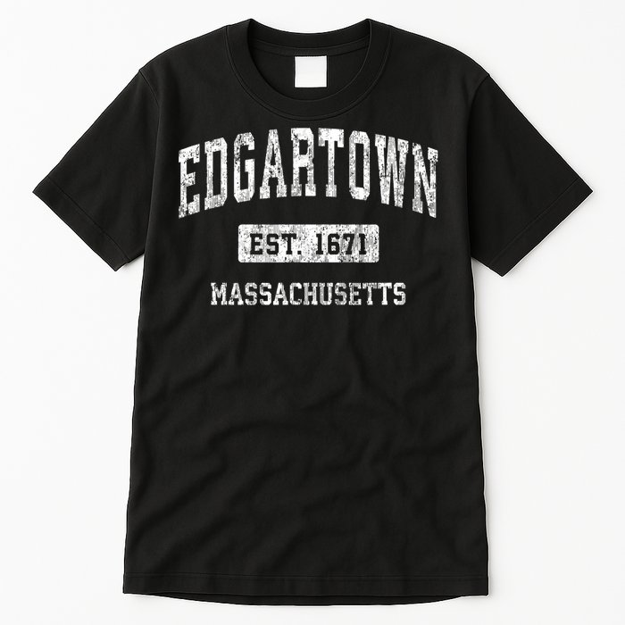 Edgartown Massachusetts Ma Vintage Sports Established Tall T-Shirt