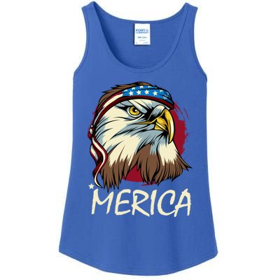 Eagle Mullet Merica Gift 4th Of July American Flag Usa Gift Ladies Essential Tank