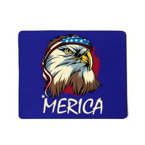 Eagle Mullet Merica Gift 4th Of July American Flag Usa Gift Mousepad