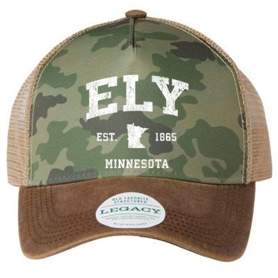Ely Minnesota Mn Vintage Athletic Legacy Tie Dye Trucker Hat