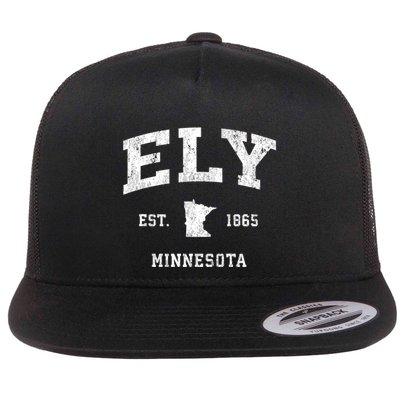 Ely Minnesota Mn Vintage Athletic Flatbill Hat