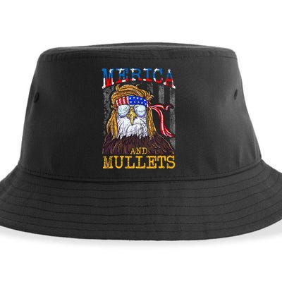 Eagle Mullet Merica Sustainable Bucket Hat