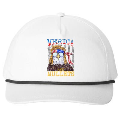 Eagle Mullet Merica Snapback Five-Panel Rope Hat