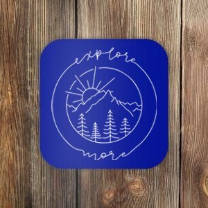 Explore More Meaningful Gift Adventurer Gift Camping Meaningful Gift Coaster