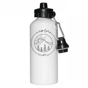 Explore More Meaningful Gift Adventurer Gift Camping Meaningful Gift Aluminum Water Bottle