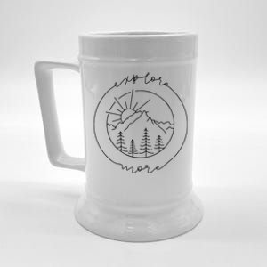 Explore More Meaningful Gift Adventurer Gift Camping Meaningful Gift Beer Stein