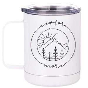 Explore More Meaningful Gift Adventurer Gift Camping Meaningful Gift 12 oz Stainless Steel Tumbler Cup