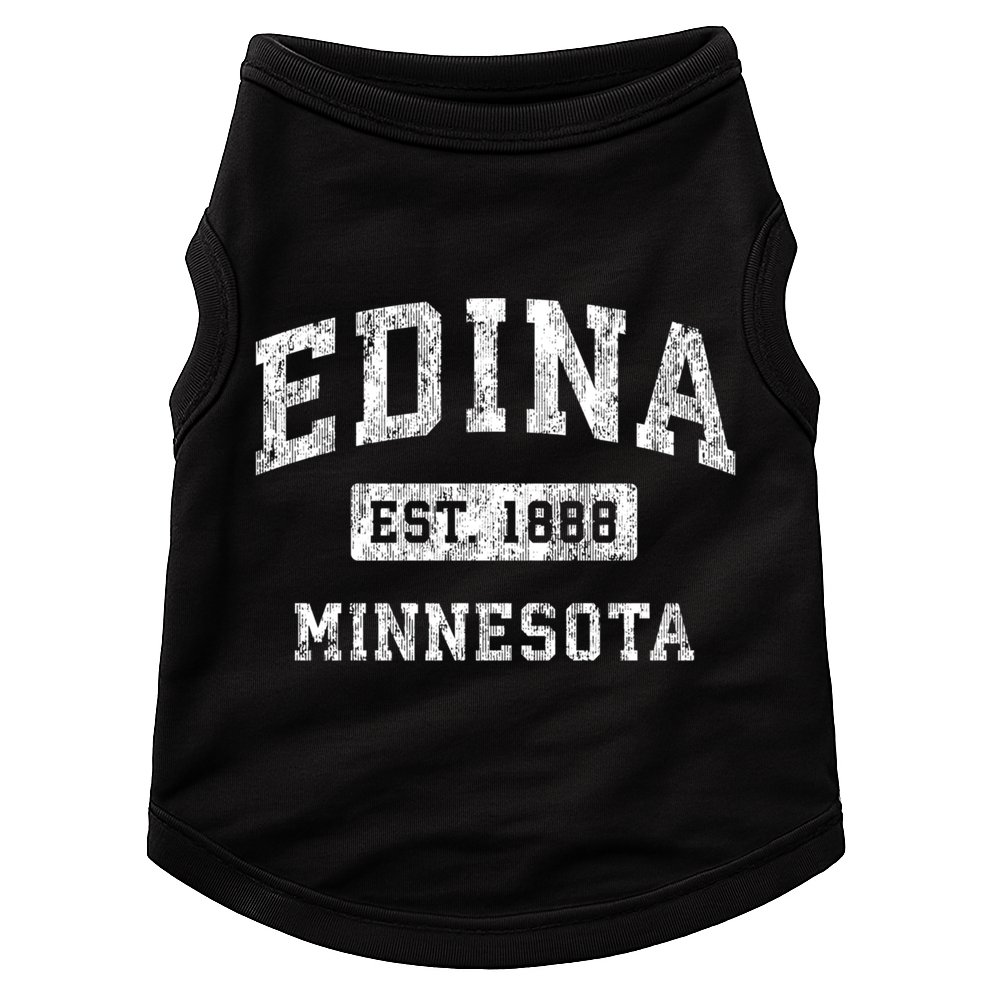 Edina Minnesota Mn Vintage Established Sports Design Gift Doggie Tank