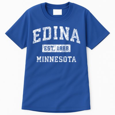 Edina Minnesota Mn Vintage Established Sports Design Gift Tall T-Shirt
