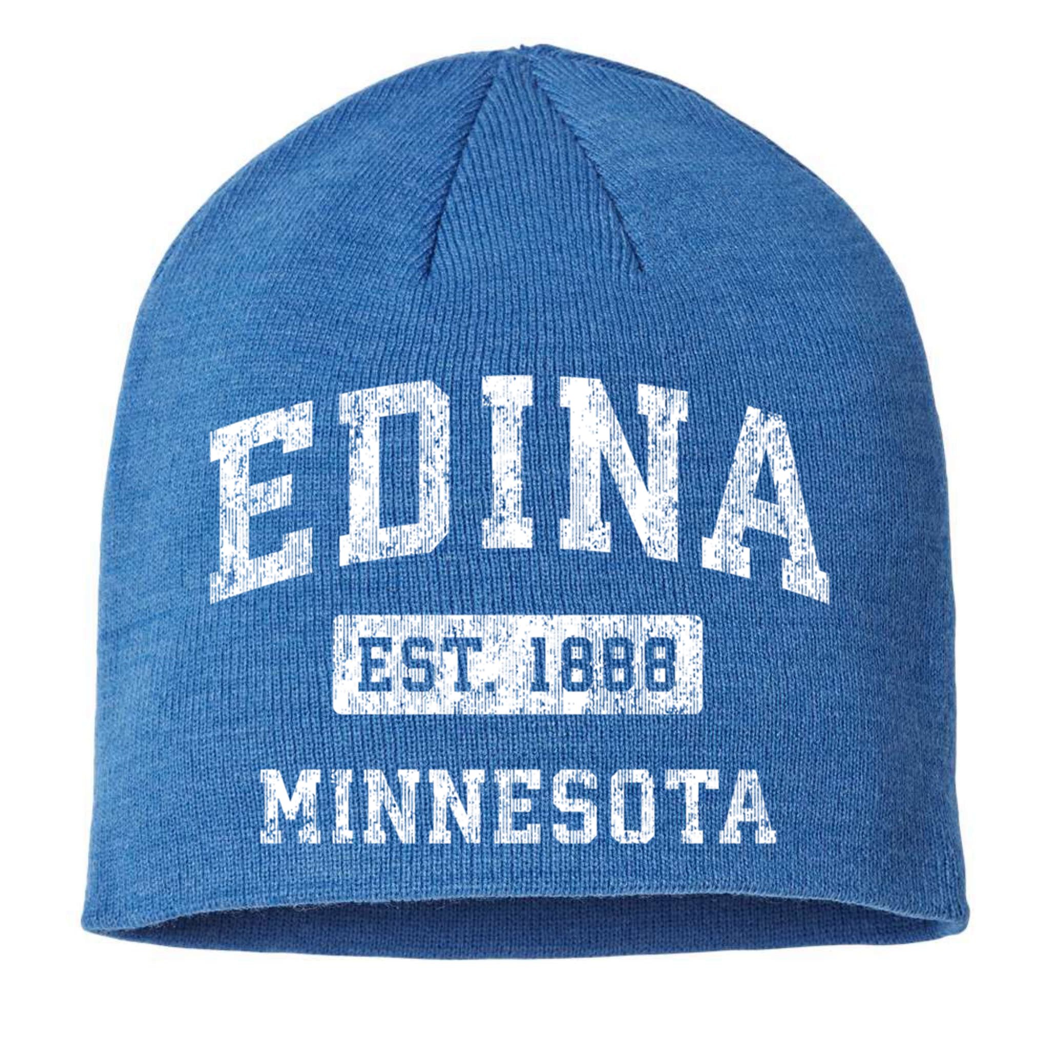 Edina Minnesota Mn Vintage Established Sports Design Gift Sustainable Beanie