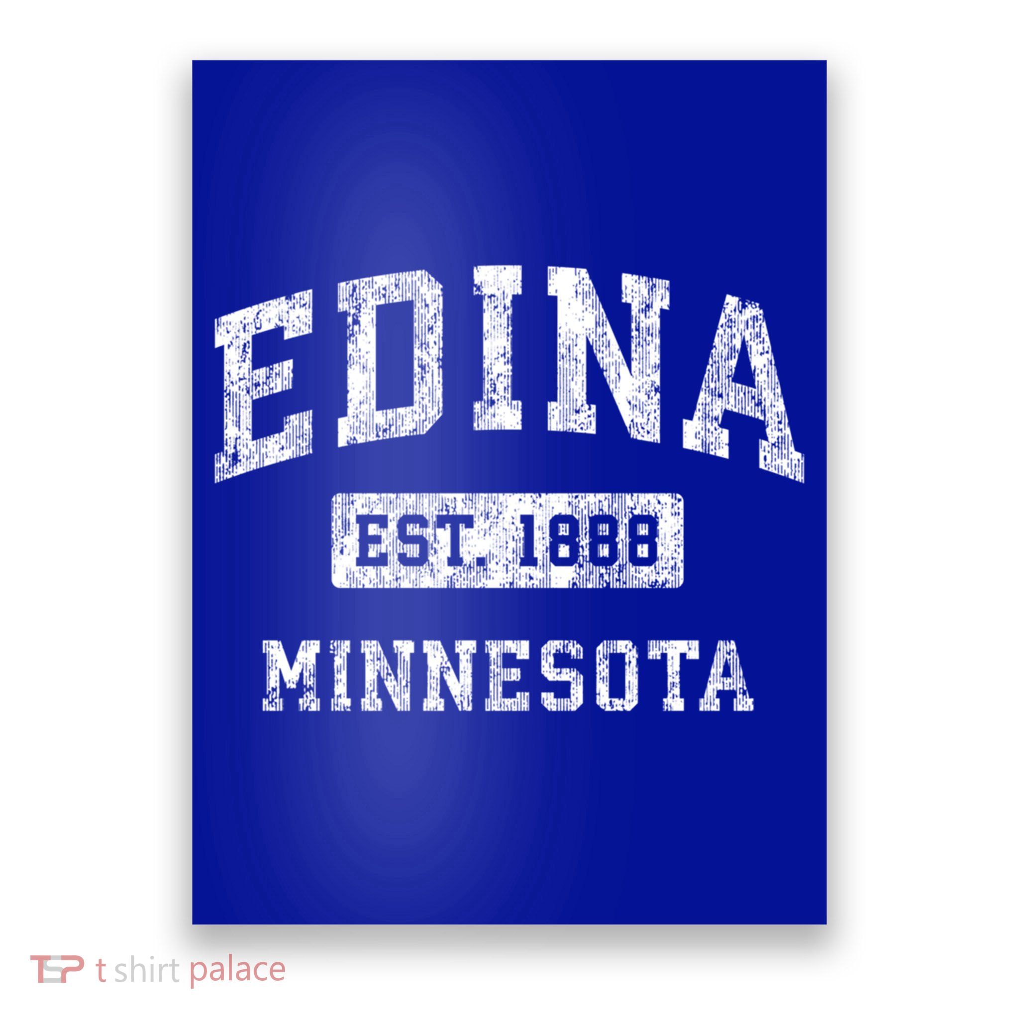 Edina Minnesota Mn Vintage Established Sports Design Gift Poster