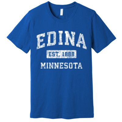 Edina Minnesota Mn Vintage Established Sports Design Gift Premium T-Shirt