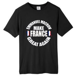 Emuel Macron Make France Great Again French Flag Cute Gift Tall Fusion ChromaSoft Performance T-Shirt