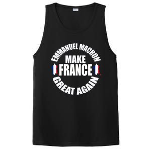 Emuel Macron Make France Great Again French Flag Cute Gift PosiCharge Competitor Tank