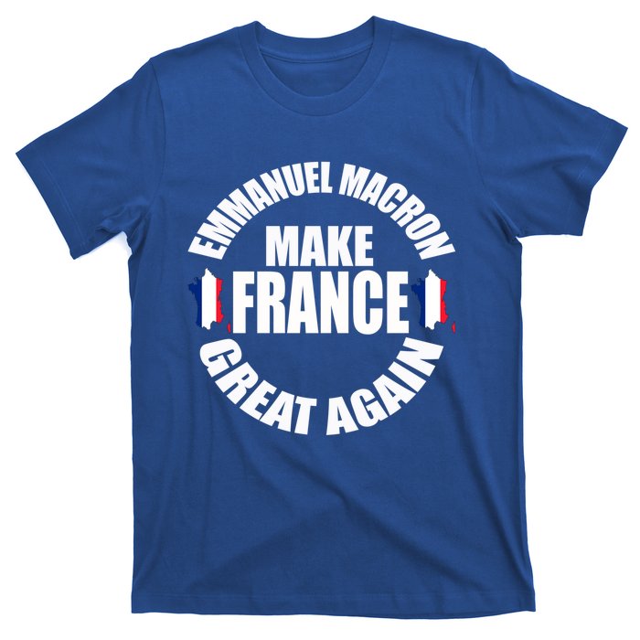 Emuel Macron Make France Great Again French Flag Cute Gift T-Shirt