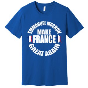 Emuel Macron Make France Great Again French Flag Cute Gift Premium T-Shirt