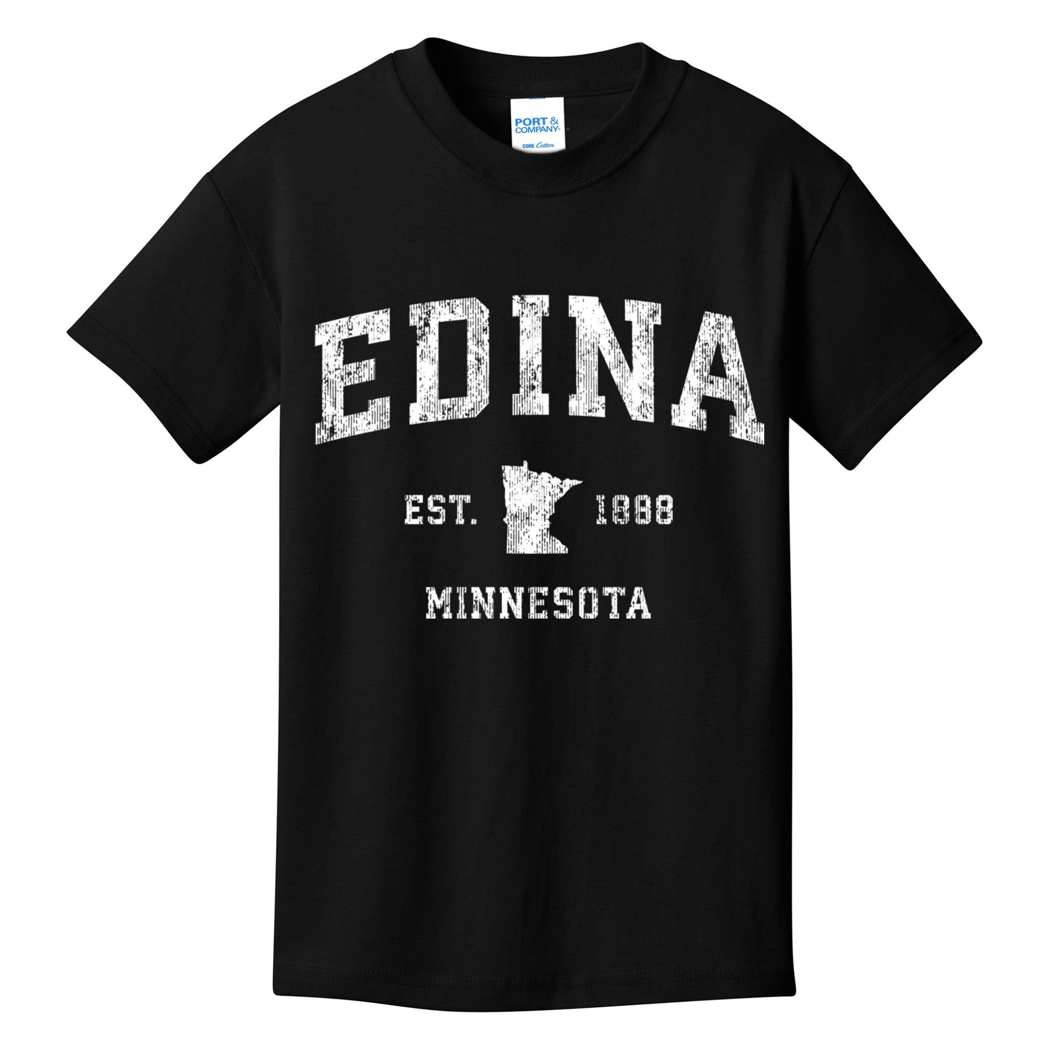 Edina Minnesota Mn Vintage Athletic Sports Kids T-Shirt