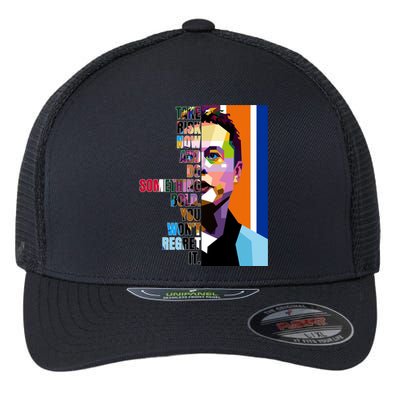 Elon Musk Motivation Quote Flexfit Unipanel Trucker Cap