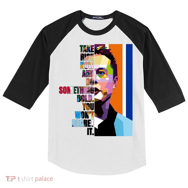 Elon Musk Motivation Quote Kids Colorblock Raglan Jersey