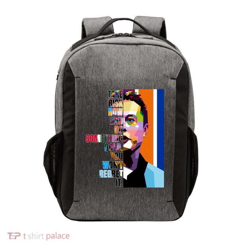 Elon Musk Motivation Quote Vector Backpack