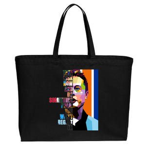 Elon Musk Motivation Quote Cotton Canvas Jumbo Tote