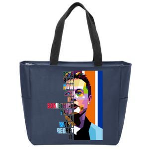 Elon Musk Motivation Quote Zip Tote Bag