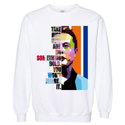Elon Musk Motivation Quote Garment-Dyed Sweatshirt