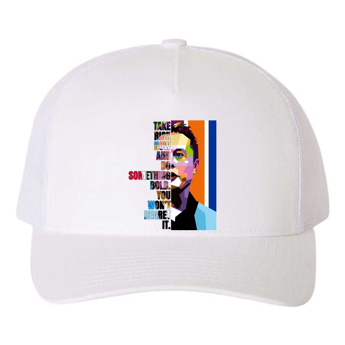 Elon Musk Motivation Quote Yupoong Adult 5-Panel Trucker Hat