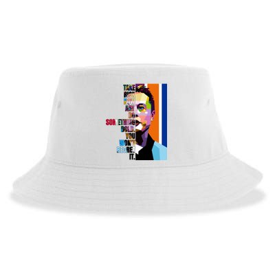 Elon Musk Motivation Quote Sustainable Bucket Hat