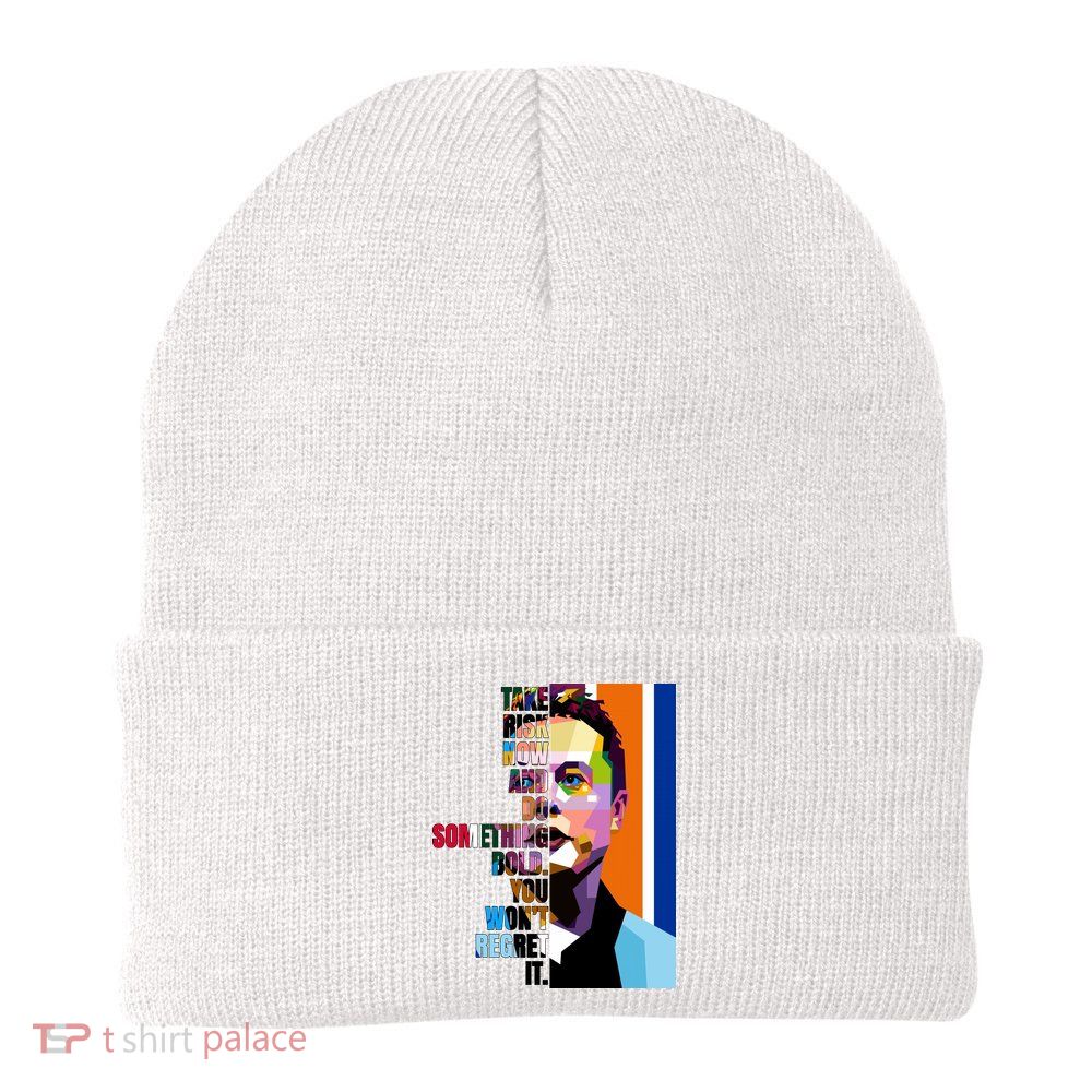 Elon Musk Motivation Quote Beanie
