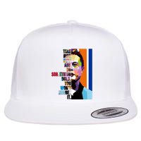 Elon Musk Motivation Quote Flat Bill Trucker Hat