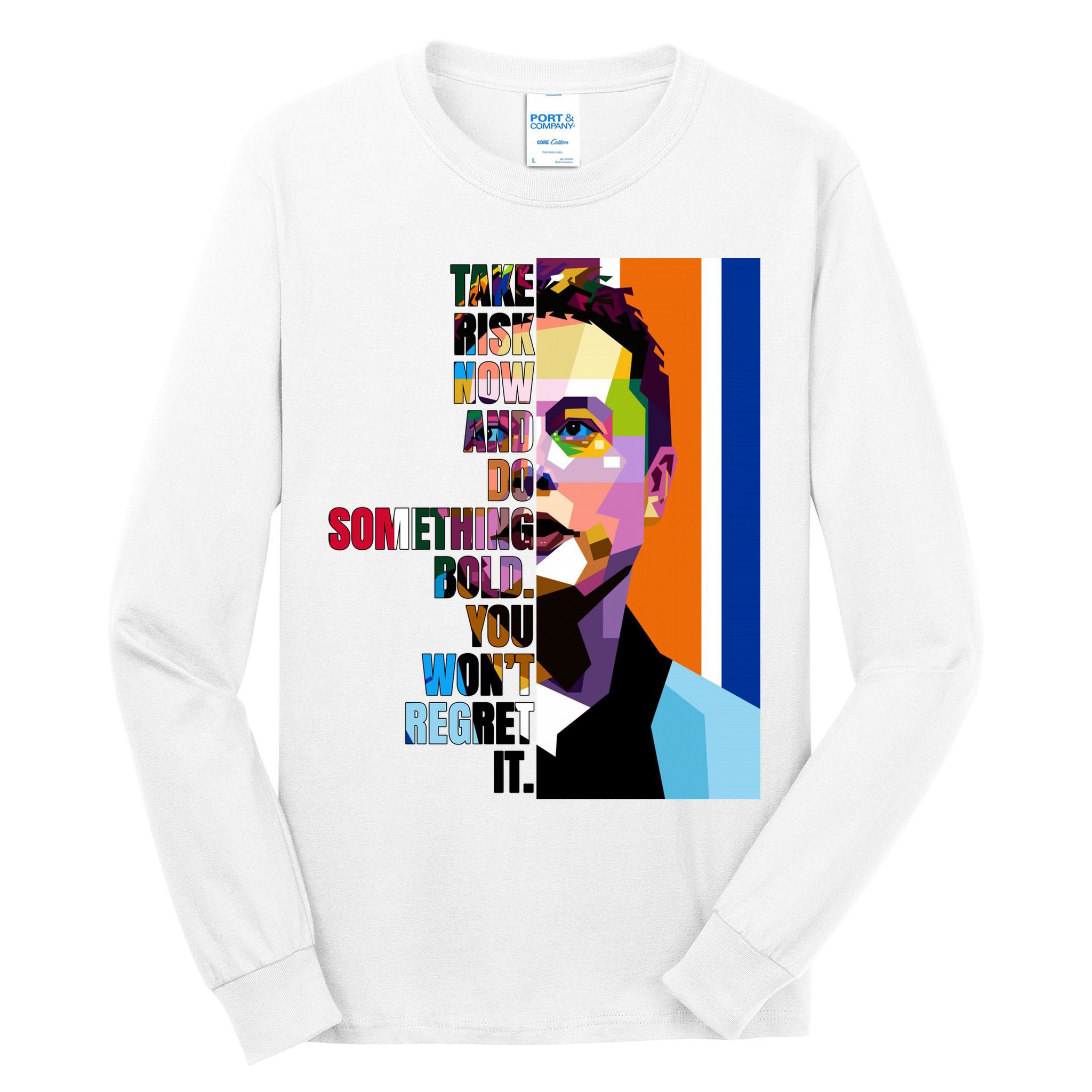 Elon Musk Motivation Quote Tall Long Sleeve T-Shirt