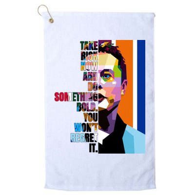 Elon Musk Motivation Quote Golf Towel